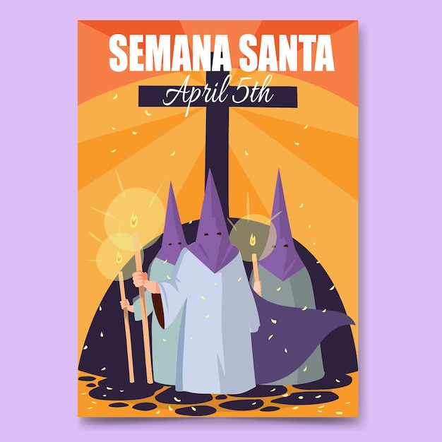 Holy week poster template