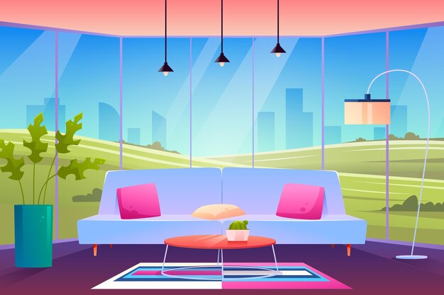 Home interior - background for video conferencing