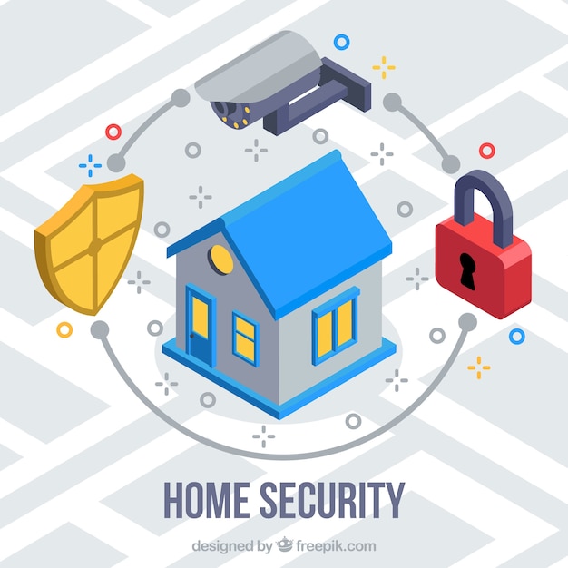 Free Vector home security background