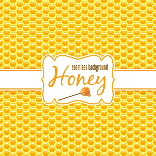 Free Vector honeycomb seamless pattern.