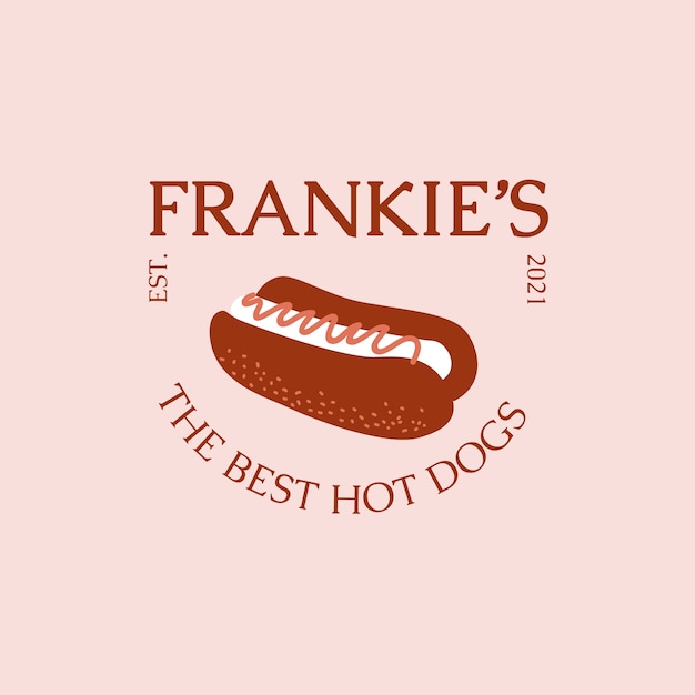 Hot dog  logo design