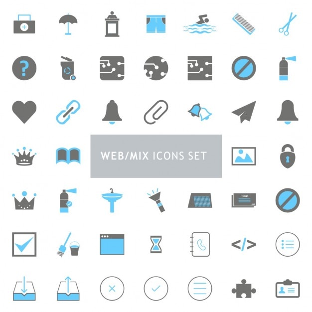 Free Vector icons collection, web theme