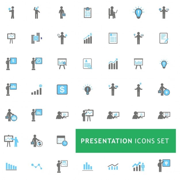 Free Vector icons set about business