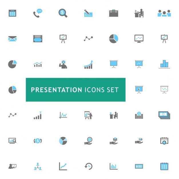 Free Vector icons set about meetings