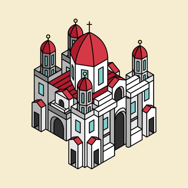 Free Vector illustration of berlin museum in germany