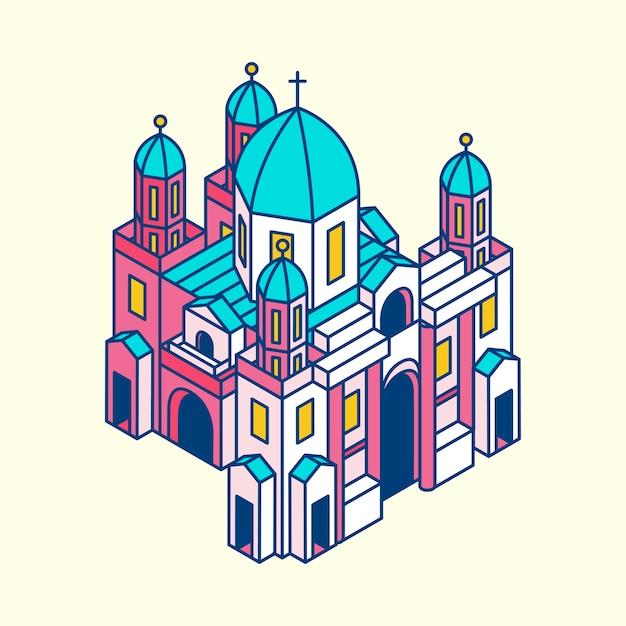 Free Vector illustration of berlin museum in germany