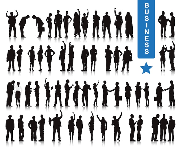 Free vector illustration of business people