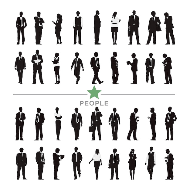 Free vector illustration of business people