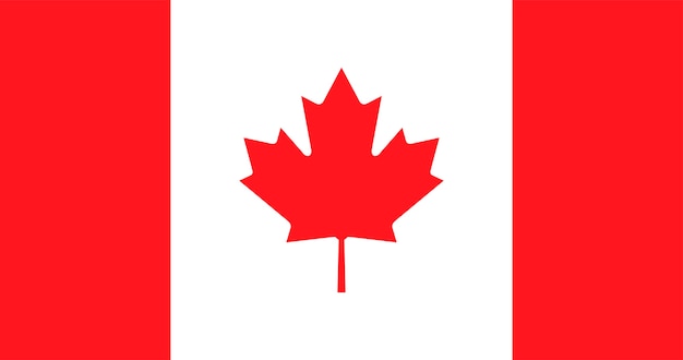 Free Vector illustration of canada flag