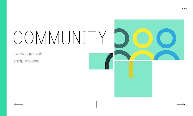 Free vector illustration of community concept