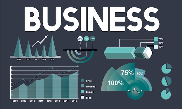 Free Vector illustration of data analysis graph