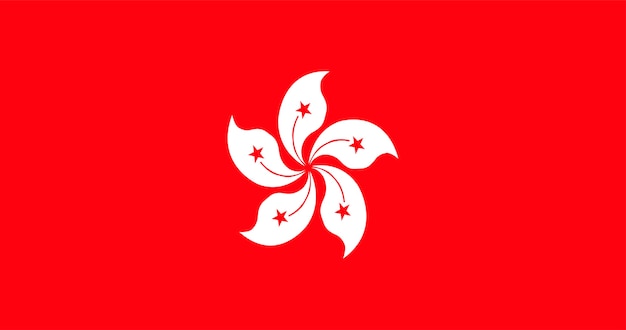 Free Vector illustration of hong kong flag