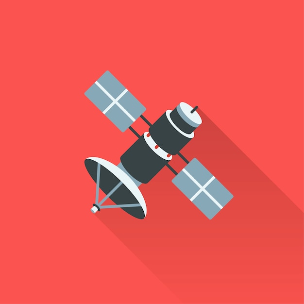 Free Vector illustration of satellite