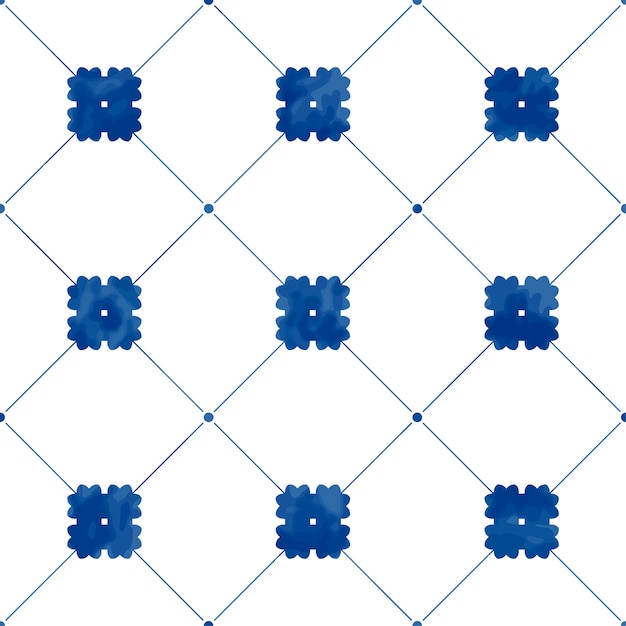 Free Vector illustration of tiles textured pattern