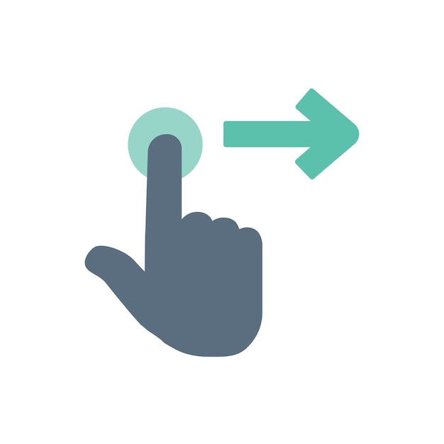 Free Vector illustration of touch screen hand gesture