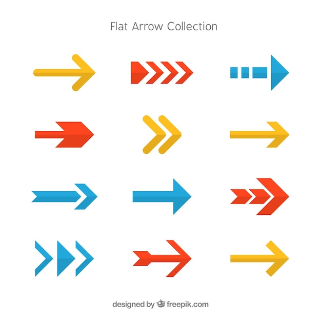 Free Vector infographic arrows pack