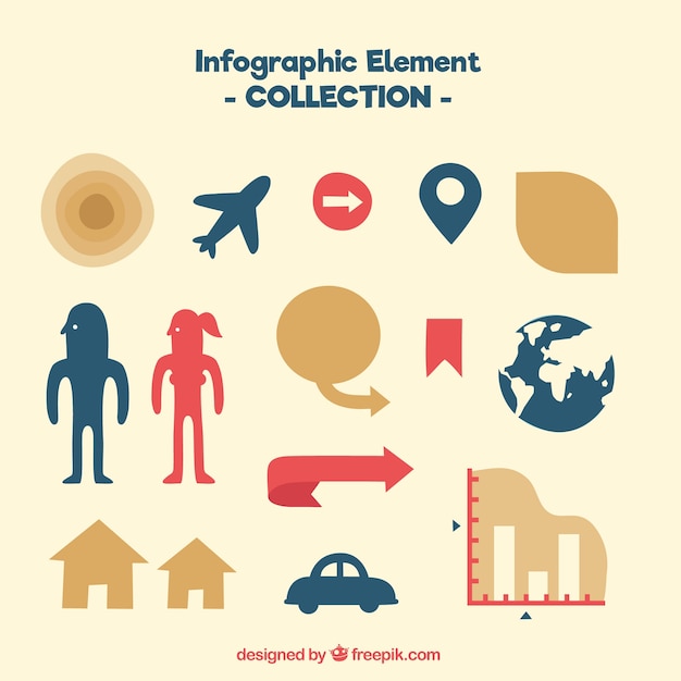 Free vector infographic element pack
