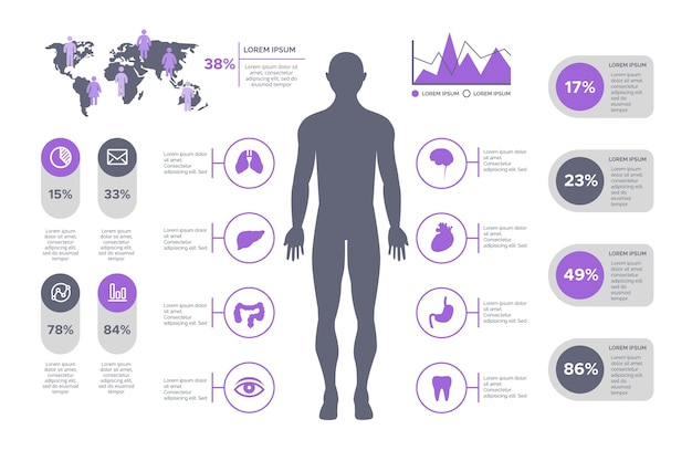 Infographic healthcare medical