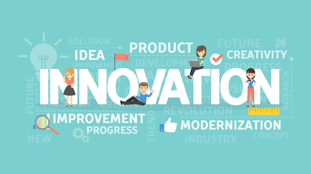 Free Vector innovation concept illustration idea of creativity improvement and ideas