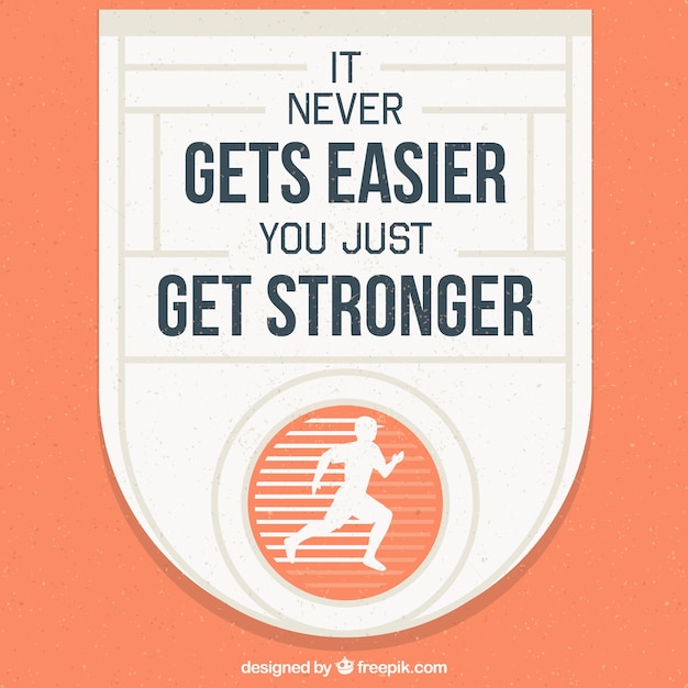 Free Vector inspirational training quote