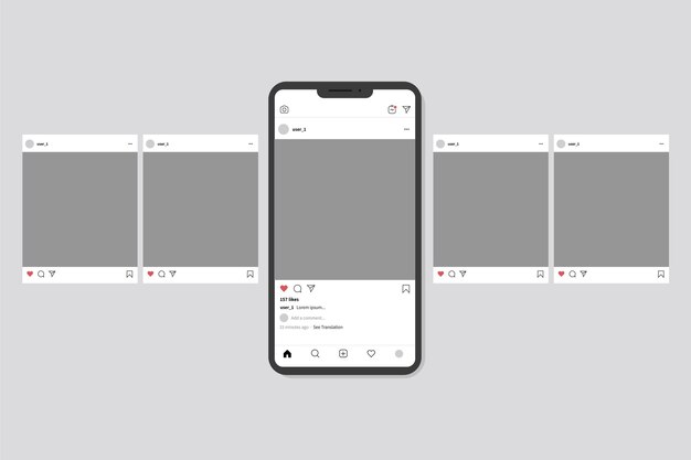 Instagram carousel interface