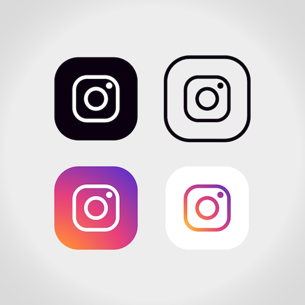 Free Vector instagram logo collection