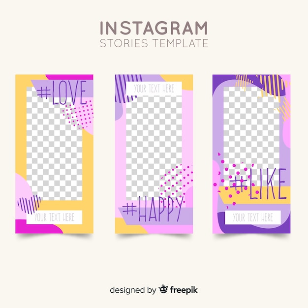 Instagram stories template