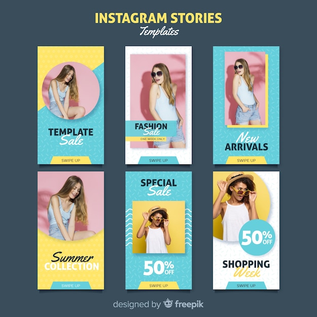 Instagram stories template