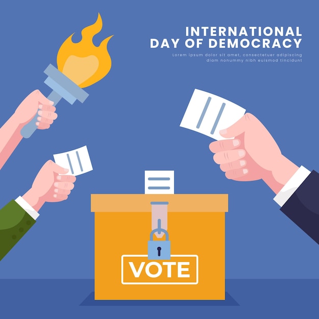 International day of democracy with vote