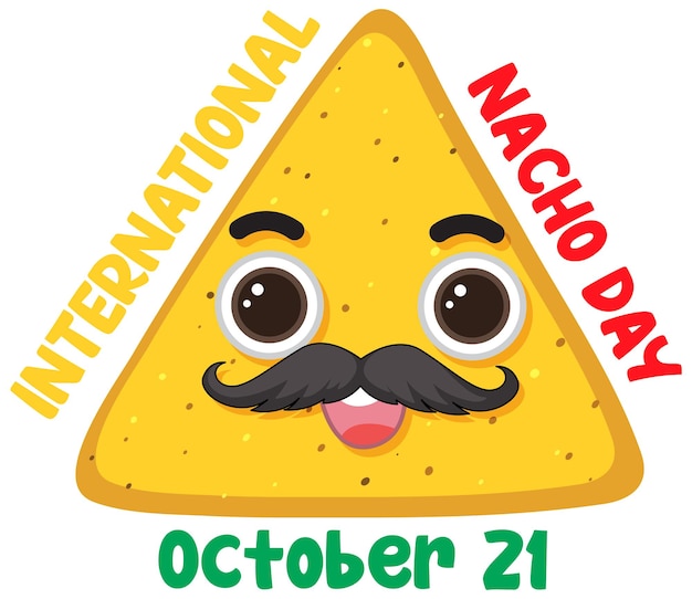 Free Vector international nacho day banner design