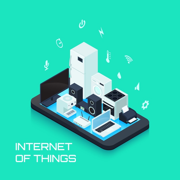 Free Vector internet of things 