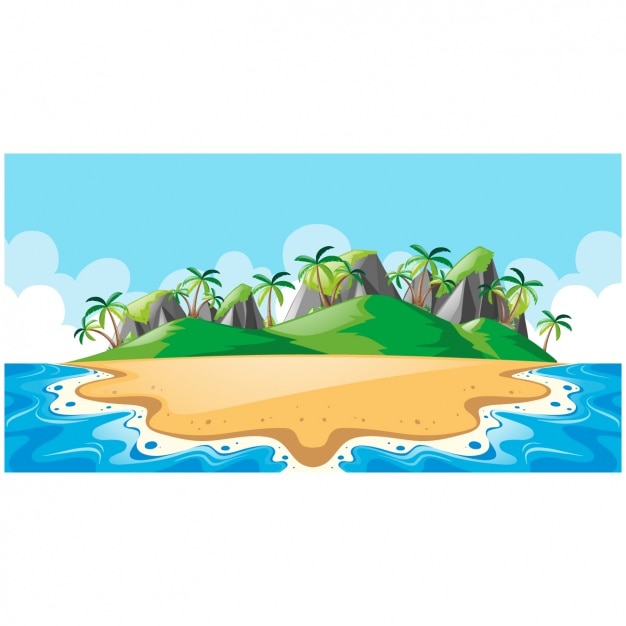 Island background design