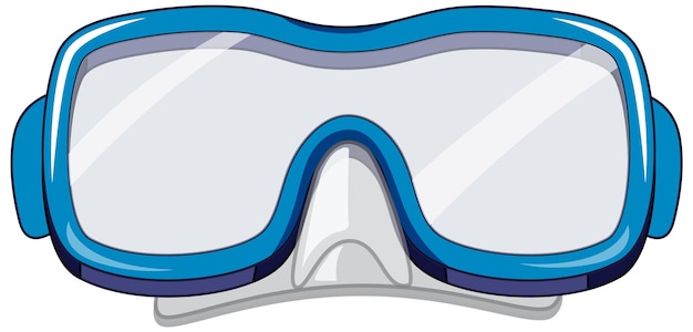 Isolated goggle on white background