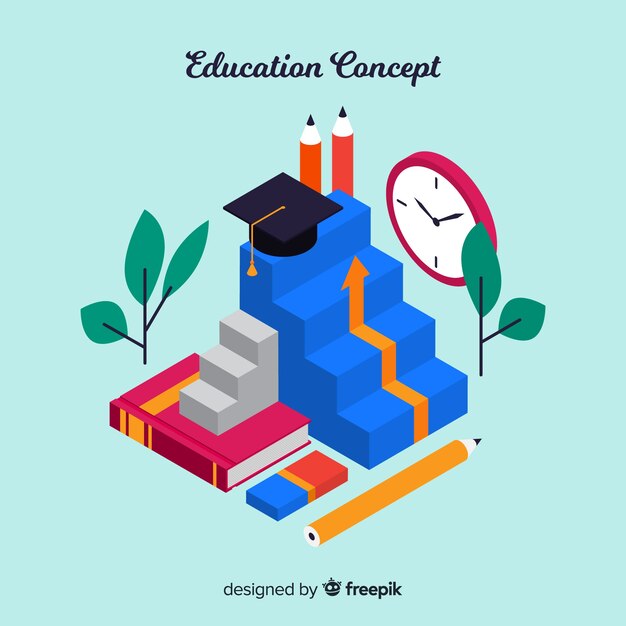 Isometric education background