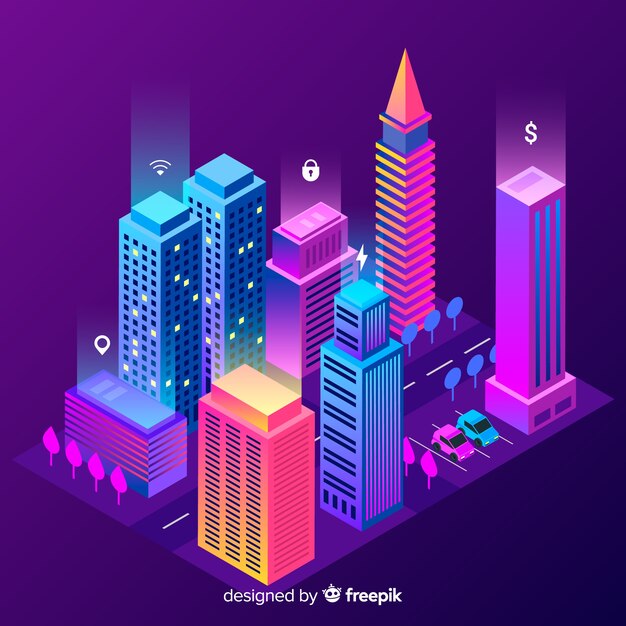 Isometric smart city