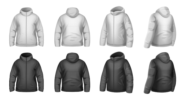 Free Vector jacket realistic set