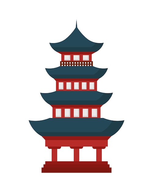 Free Vector japan pagoda traditional