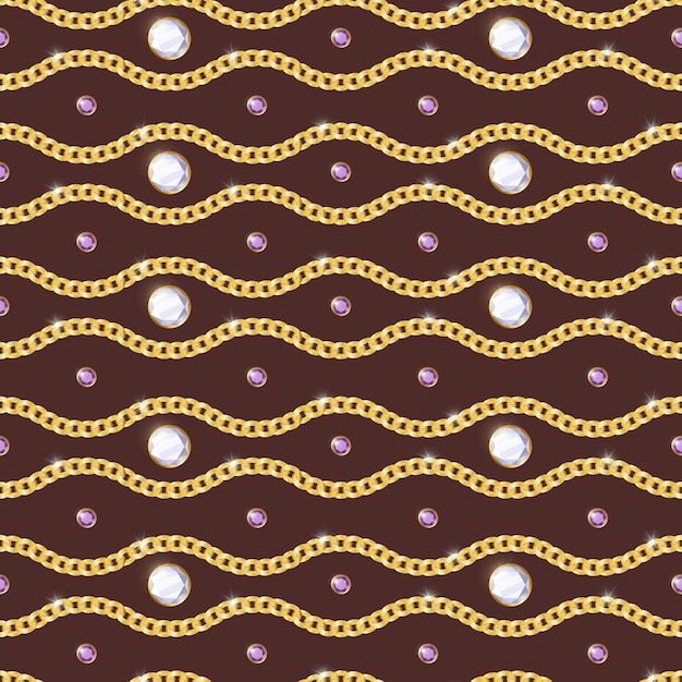 Free Vector jewelry seamless pattern 