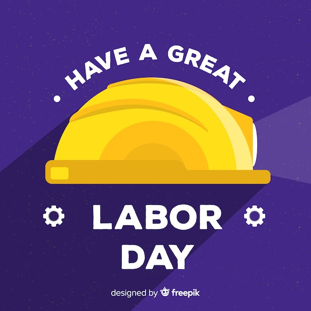 Free vector labor day background flat design