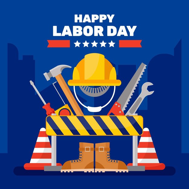 Free vector labor day celebration