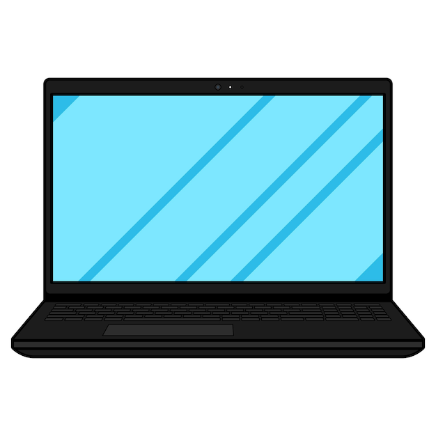 Free Vector laptop cartoon 2