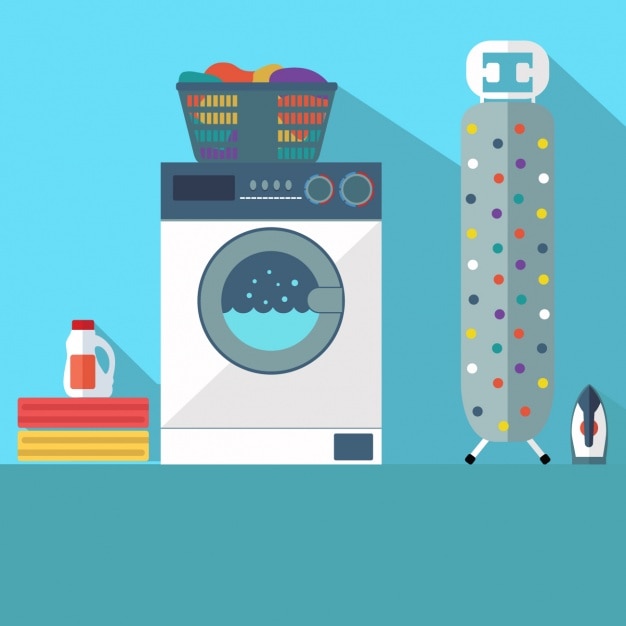 Free Vector laundry background design