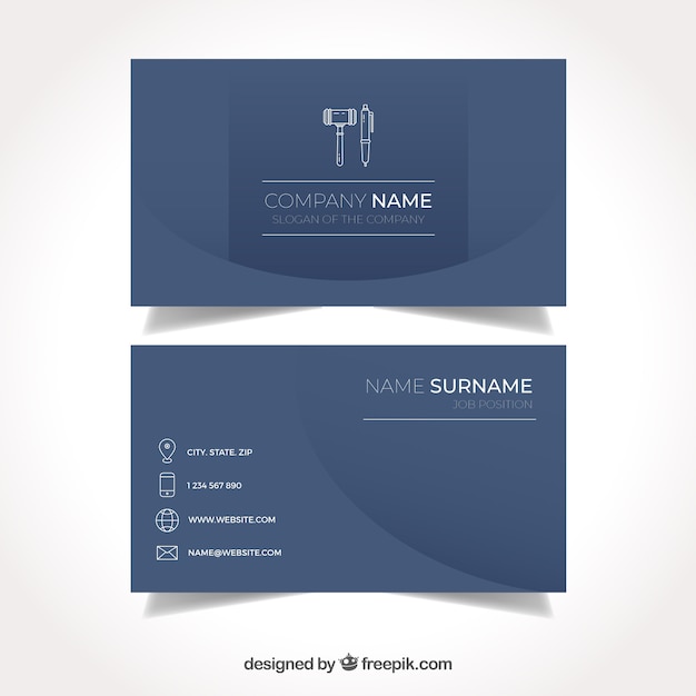 Lawyer card template