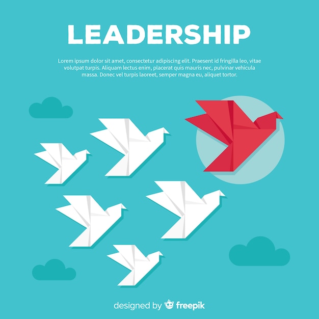 Free Vector leadership concept in flat design