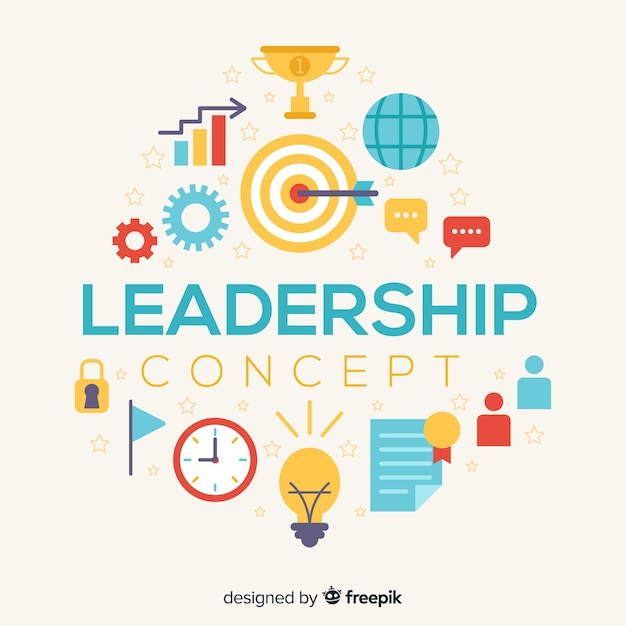 Free Vector leadership design in flat style