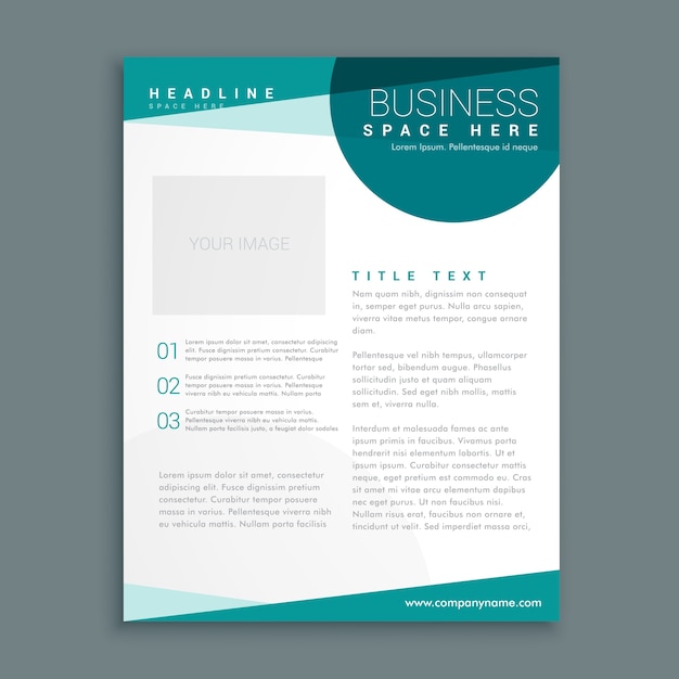 Free Vector leaflet with circles