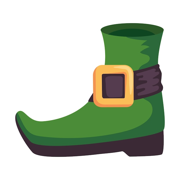 Free vector leprechaun shoe boot accessory icon
