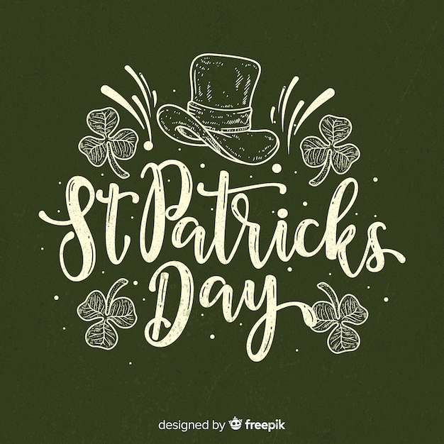 Lettering st. patrick's day 