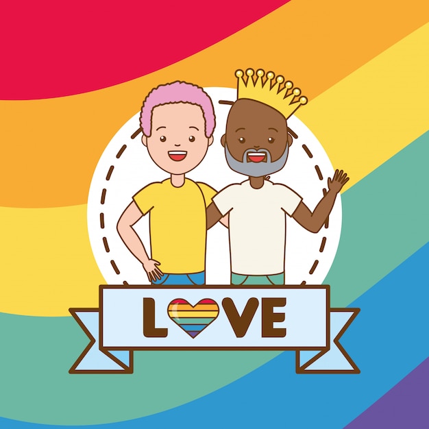 Free Vector lgbt people