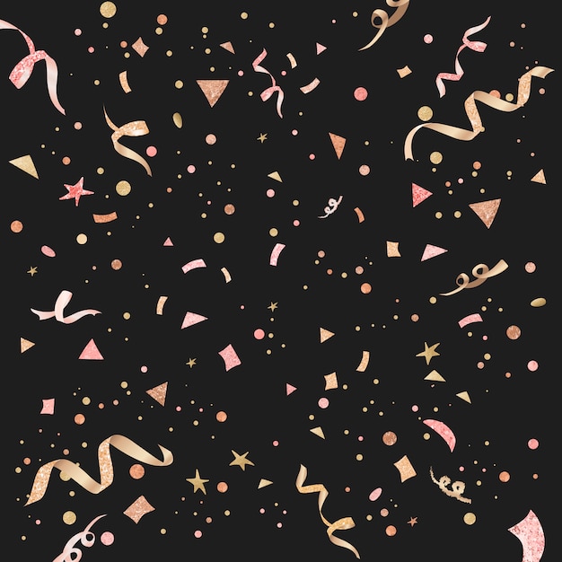 Free Vector light pink confetti celebratory design